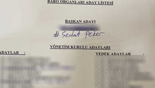 Baro seçiminde sandıktan 'Sedat Peker' çıktı