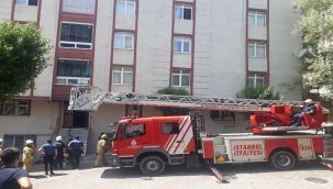 Apartmanda çıkan yangın korkuttu