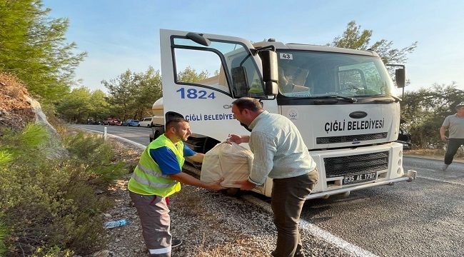 BAŞKAN GÜMRÜKÇÜ YANGIN BÖLGESİNDE