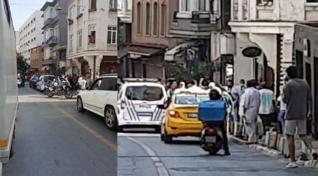 Beyoğlu'nda tekmeli ve yumruklu kavga