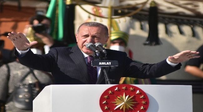 Cumhurbaşkanı Erdoğan Ahlat'ta konuştu