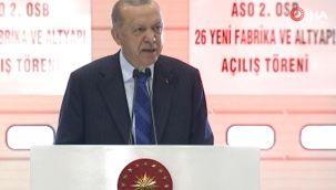 Cumhurbaşkanı Erdoğan, fabrika açılışında konuştu