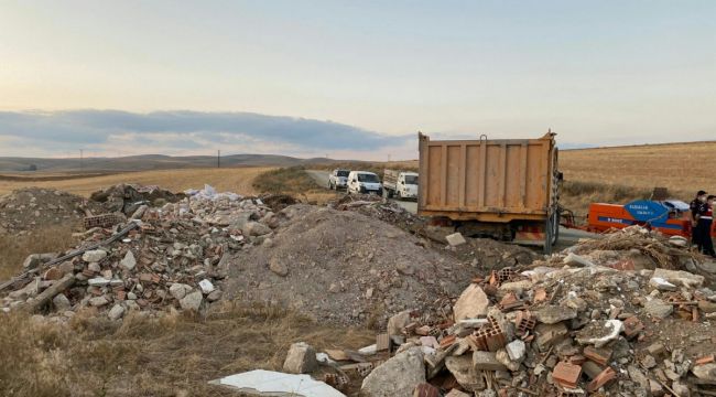 Dere yatağına moloz döken vatandaşa ceza