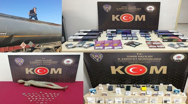 İZMİR'DE KAÇAK ÜRÜN OPERASYONU