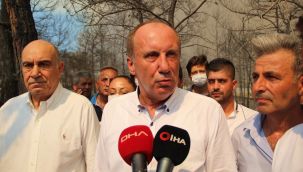 MUHARREM İNCE, ANTALYA'DAKİ ORMAN YANGINI BÖLGESİNDE