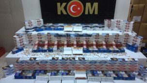 Samsun'da 46 bin 600 dal kaçak makaron ele geçirildi