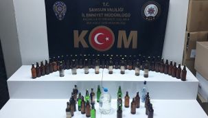 Samsun'da sahte içki operasyonu