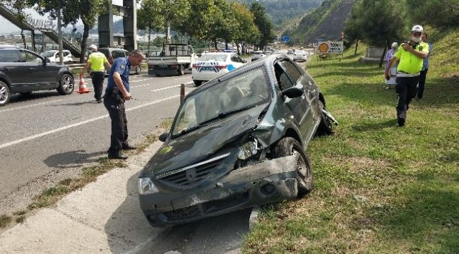 Samsun'da trafik kazası meydana geldi