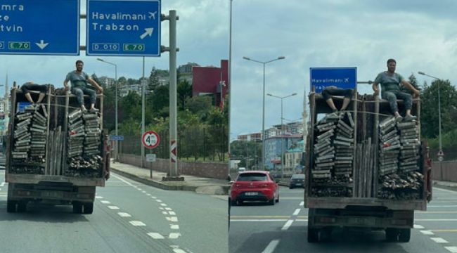 Tehlikeli yolculuk görenleri dehşete düşürdü