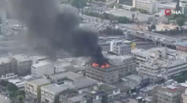 Tel Aviv'de bir binada yangın çıktı