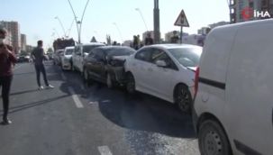 Kayseri'de zincirleme trafik kazası