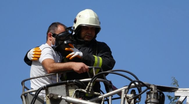 Tatbikat kapsamında mahsur kalıp, kurtarıldılar