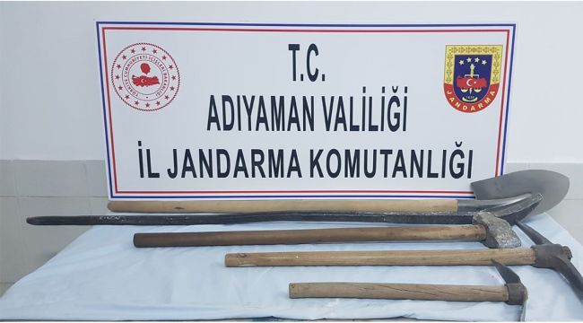 Adıyaman'da kaçak kazı yapanlar suçüstü yakalandı