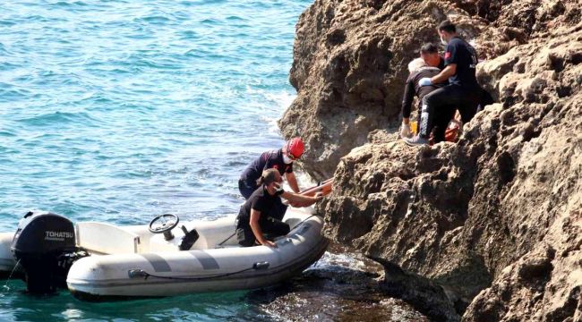 Antalya'da falezlerden düşen kişi yaralandı