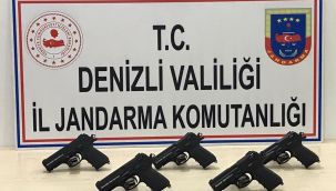 Denizli'de  silah ve mühimmat kaçakçılarına operasyon