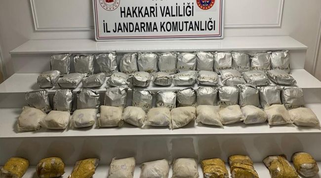 Hakkari'de uyuşturucu operasyonu