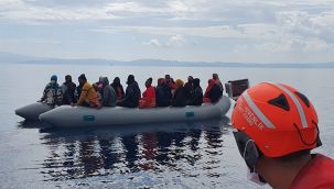 İZMİR AÇIKLARINDA 183 DÜZENSİZ GÖÇMEN