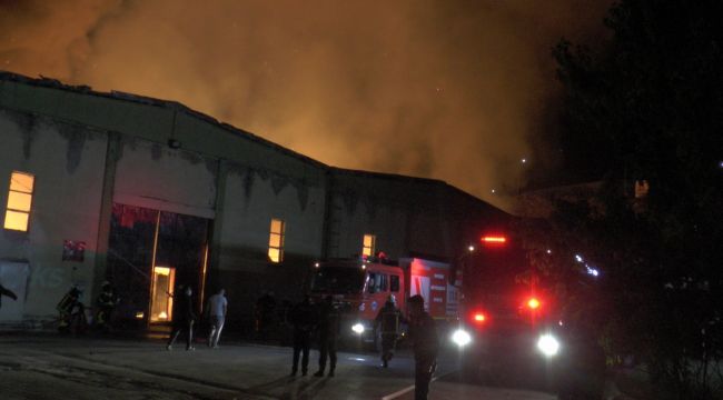 Kayseri'de fabrika yangını