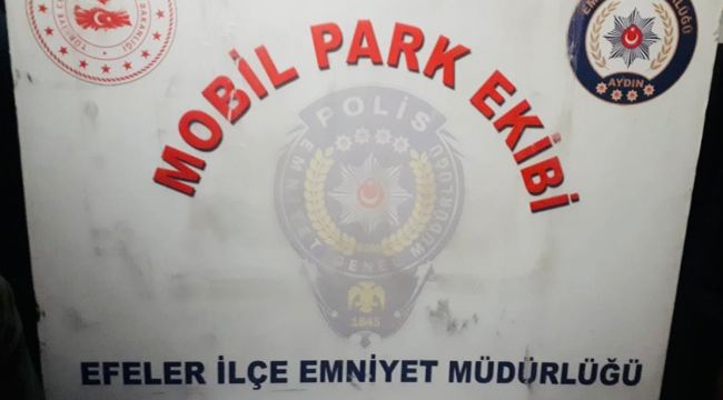 Mobil Park Ekibi bir miktar uyuşturucuyu  ele geçirdi