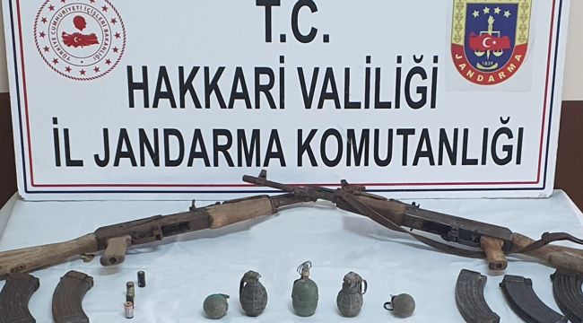 Yüksekova kırsalındaki mağarada mühimmat ele geçirildi