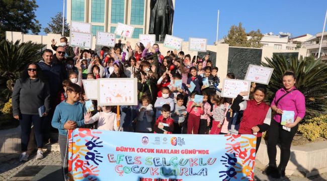 SELÇUKLU ÇOCUKLAR, HAKLARI İÇİN YÜRÜDÜLER