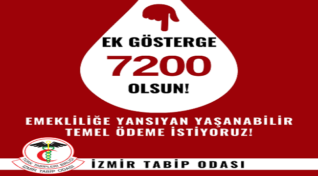 İZMİR TABİB ODASI'NDAN EMEKLİLİK ÇAĞRISI