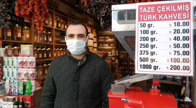 Esnaf tabelasına 50 gram kahve fiyatını da ekledi