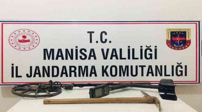 Manisa'da SİT alanındaki kaçak kazıya suçüstü