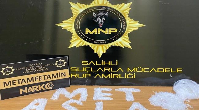 Salihli'de 300 gram metamfetamin ele geçirildi