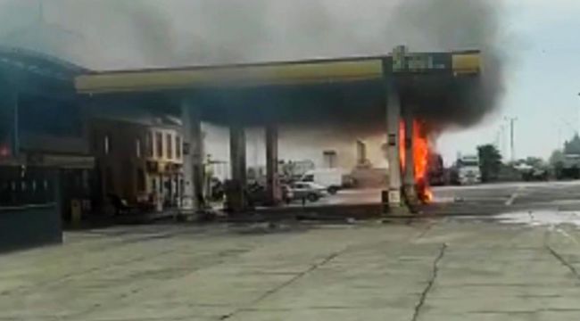 Şanlıurfa'da petrol yangını