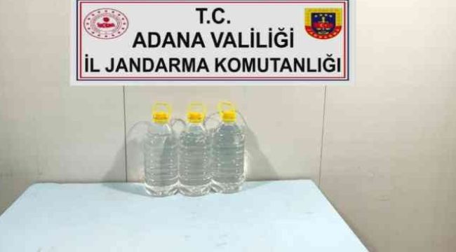 Adana'da 138,5 litre sahte alkol ele geçirildi