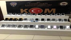 Kayseri merkezli 3 ilde kaçak telefon operasyonu