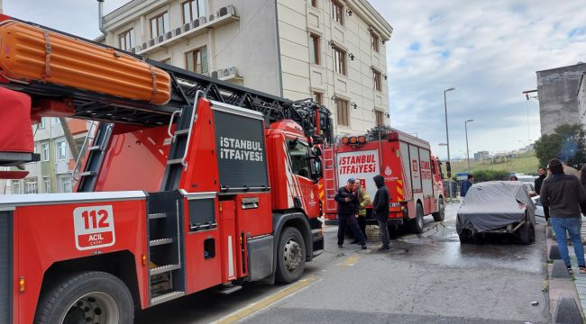 Küçükçekmece'de otelin çamaşırhanesinde korkutan yangın