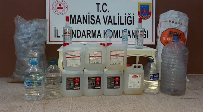 Manisa'da sahte içki operasyonu