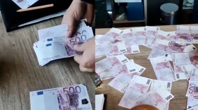 Mersin'de sahte 23 bin euro ele geçirildi