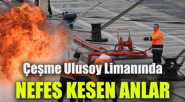 Çeşme Ulusoy Limanında nefes kesen anlar