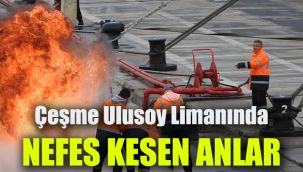 Çeşme Ulusoy Limanında nefes kesen anlar