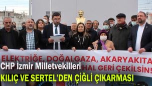 CHP İzmir Milletvekilleri Kılıç ve Sertel'den Çiğli çıkarması