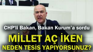 CHP'li Bakan sordu: Millet aç iken neden tesis yapıyorsunuz?