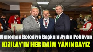 Pehlivan: Kızılay'ın her daim yanındayız