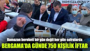 Bergama’da günde 750 kişilik iftar: Ramazan bereketi bir gün değil her gün sofralarda