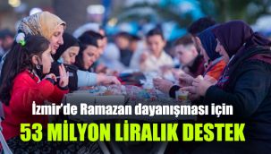 İzmir’de Ramazan dayanışması için 53 milyon liralık destek