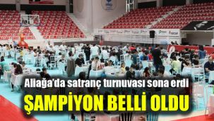 Aliağa'da satranç turnuvası sona erdi: Şampiyon belli oldu