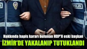 Hakkında hapis kararı bulunan HDP'li eski başkan İzmir'de yakalanıp tutuklandı