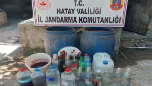 Hatay'da 260 litre kaçak içki ele geçirildi