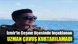 İzmir'in Çeşme ilçesinde bıçaklanan uzman çavuş kurtarılamadı