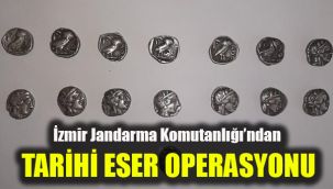 İzmir Jandarma Komutanlığı'ndan tarihi eser operasyonu