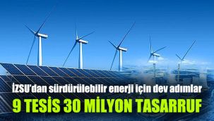 İZSU’dan sürdürülebilir enerji için dev adımlar: 9 tesis 30 Milyon tasarruf