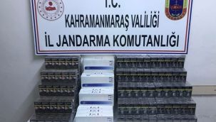 Kahramanmaraş'ta 132 karton kaçak sigara ele geçirildi