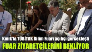 Kınık'ta TÜBİTAK Bilim Fuarı açılışı gerçekleşti: Fuar ziyaretçilerini bekliyor